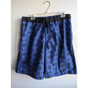 Speedo Swim Trunks Mens Large Blue Lightweight Board Shorts Bathing Suit Men